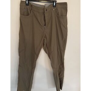 Kuhl Pants Mens 40x30 Brown Hiking Zip Pockets Stretch Quick Dry Outdoor Trail